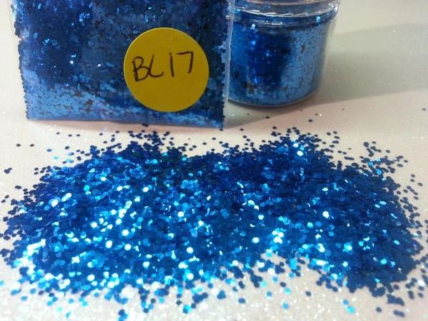 BL17 Metal Blue (.040) Solvent Resistant Glitter