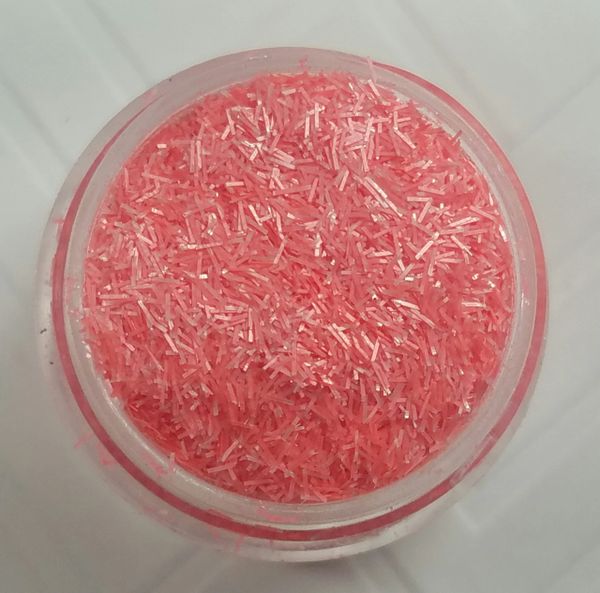 O30 Neon Coral Fibers (.008) Solvent Resistant Glitter