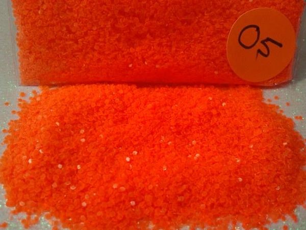 O5 Neon Orange (.040) Solvent Resistant Glitter
