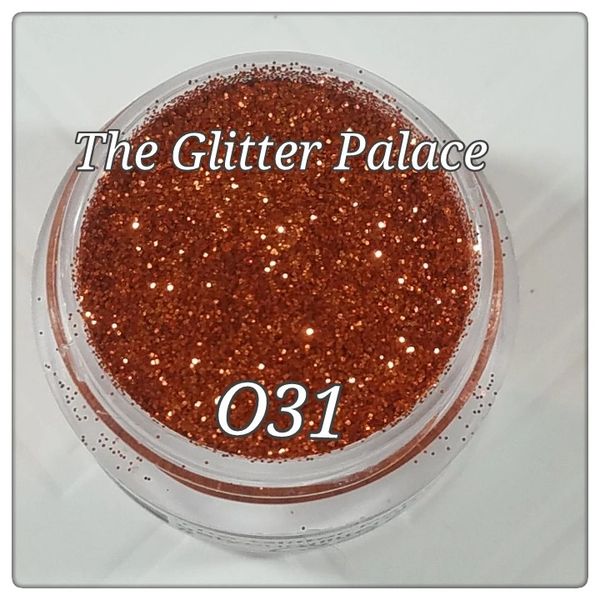 O31 Pumpkin Orange ( .008) Solvent Resistant Glitter