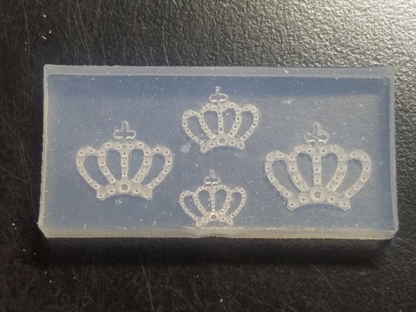 3D Mold - #M39 Crown Mold Make Your Own 3D Nail Decorations