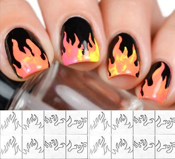 Flame Nail Vinyl