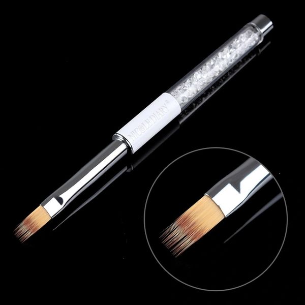 Gradient Brush with White Rhinestone Filled Handle