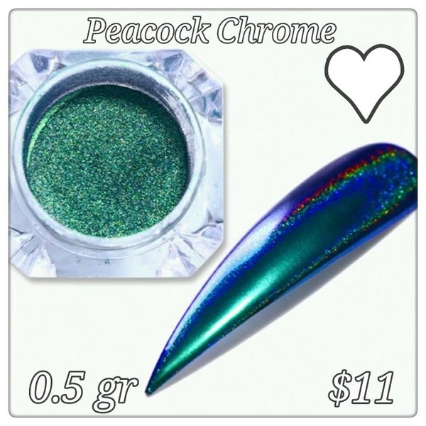 Peacock Chrrome Powder (0.5 gr)