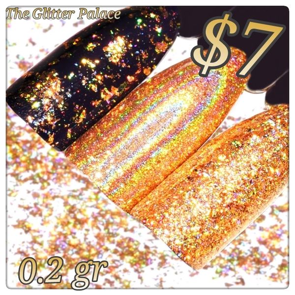 Holographic Gold Chrome Powder (0.2 gr )