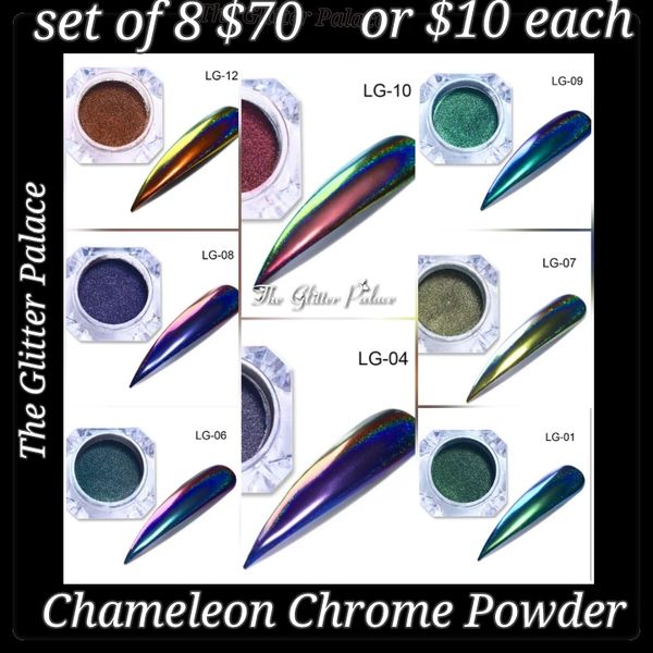 8 Chameleon Chrome Powders