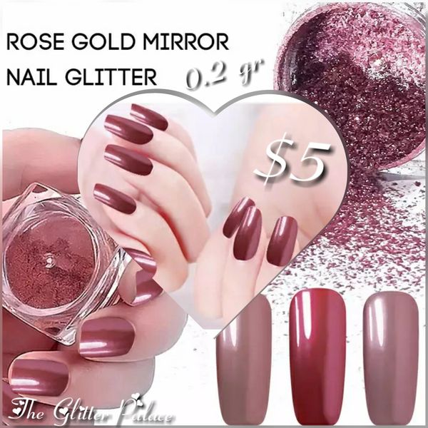 Dark Rose Gold Chrome Powder (0.2 gr)