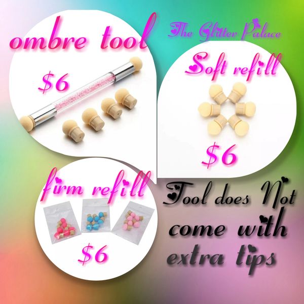 Ombre Tool (comes with reusable tips on each end, replacement tips available)