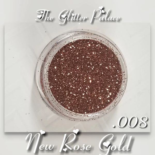 BR33 New Rose Gold (.008) Solvent Resistant Glitter