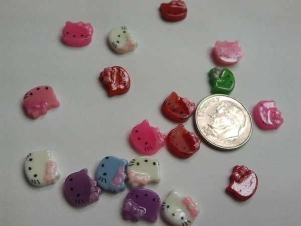3D Hello Kitty #1 Hello Kitty Head small size (pack of three)