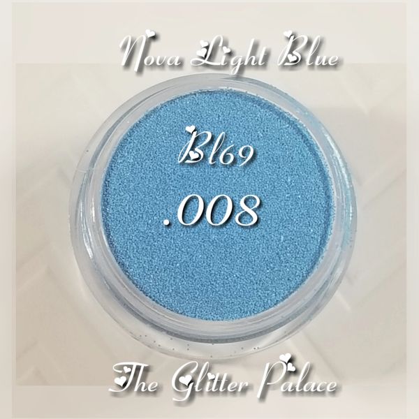 BL69 Nova Light Blue (.008) Solvent Resistant Glitter