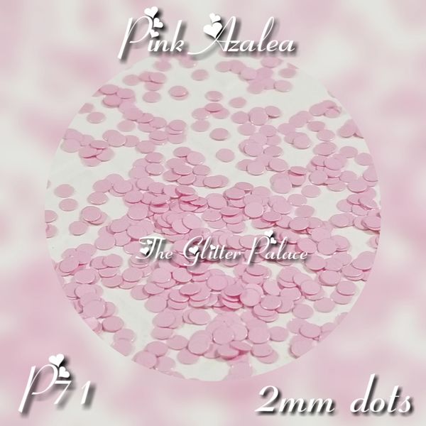 IN20 (P71) Pink Azalea Dots Glitter Insert (1.5 gr baggie)
