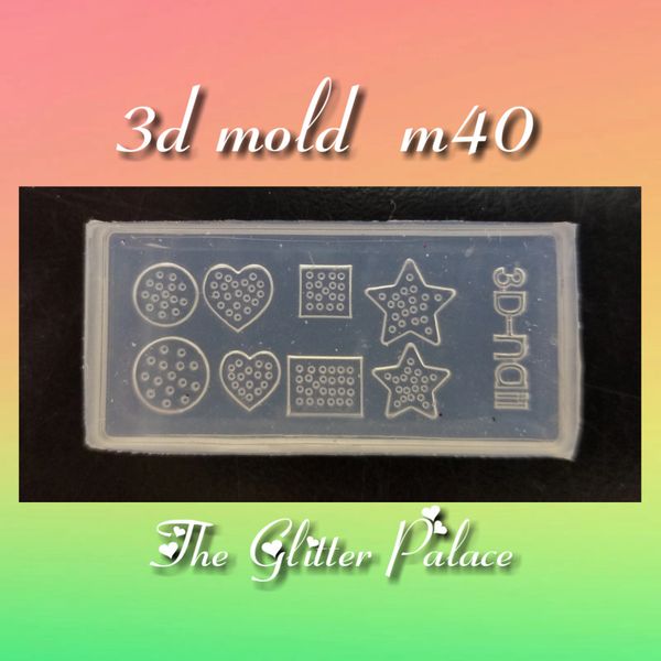 3D Mold - #M40 Hearts & Stars Make Your Own 3-D Decorations