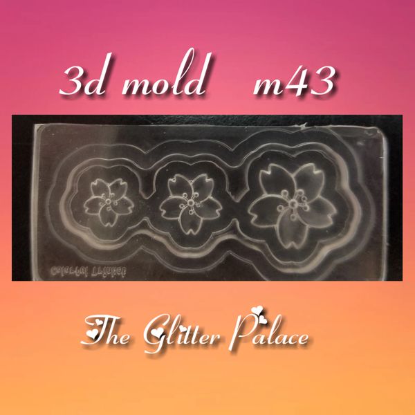 3D Mold - #M43 Hawaiian Flowers Make Your Own 3-D Decorations