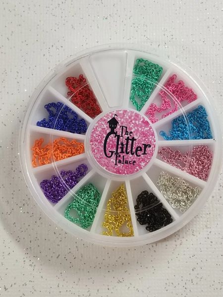 Chain For Nail Decoration (wheel with 12 colors)