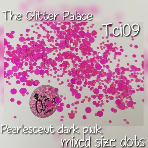 Pearlescent Dark Pink Dot Mix (Tci09)