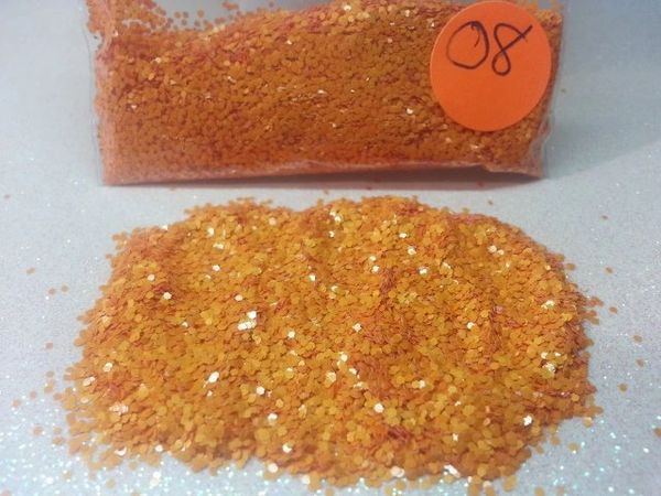 O8 Ripe Peach (.040) Solvent Resistant Glitter