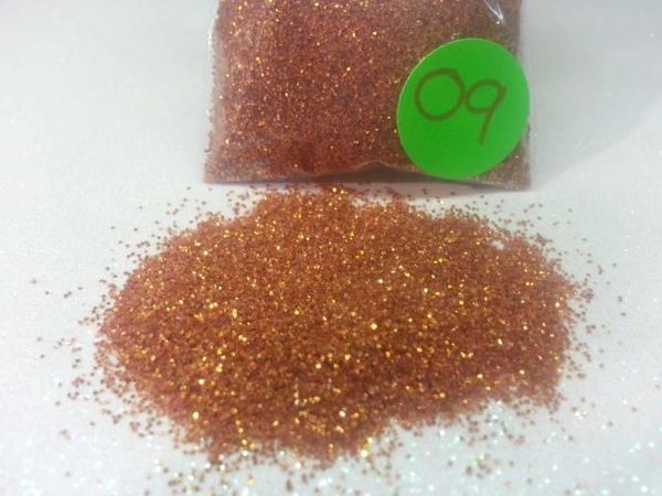 O9 Orange (Extra Fine) Solvent Resistant Glitter