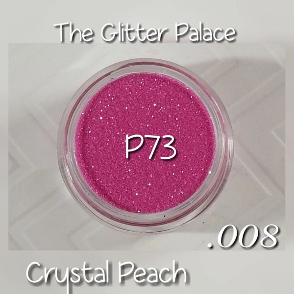 P73 Crystal Peach (.008) Solvent Resistant Glitter