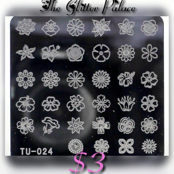 Stamping Plate (TU-024) Flowers