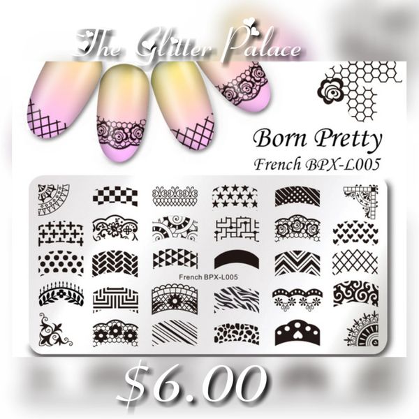 Born Pretty Stamping Plate ( French BPX-L005)