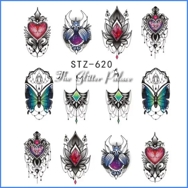 Tattoo/Jewelry Design Waterslide Decal (STZ-620)