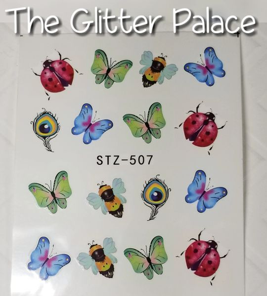 Butterfly & Ladybug Decals (stz-507)
