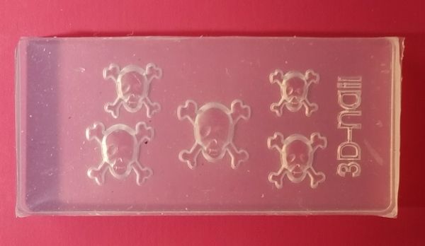 3D Mold #M35 Skull Mold Make Your own 3D Nail Decorations