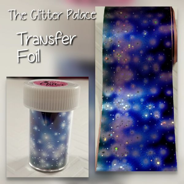 Foil - Blue Galaxy Transfer Foil