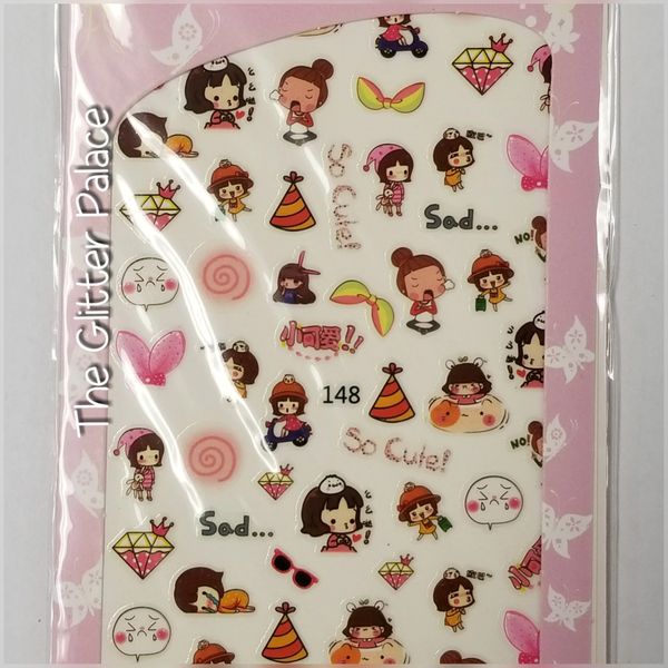 Cute Little Girl Stickers (148)