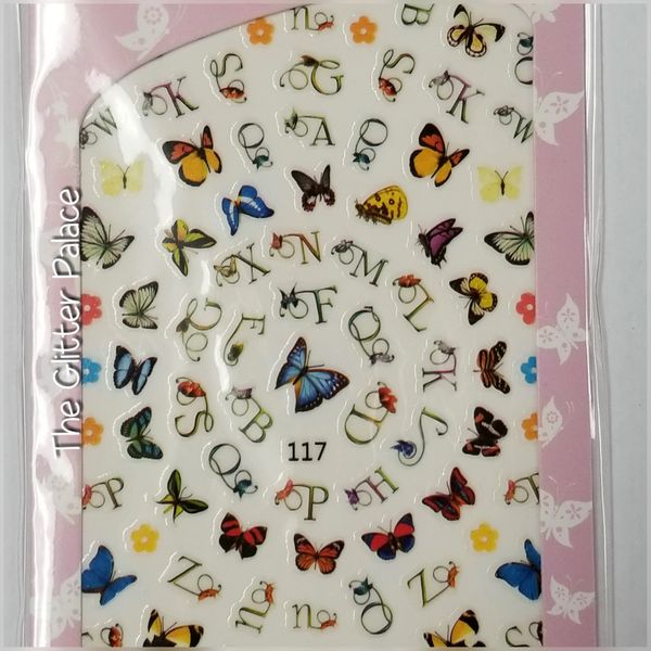 Butterfly Alphabet Stickers (117)