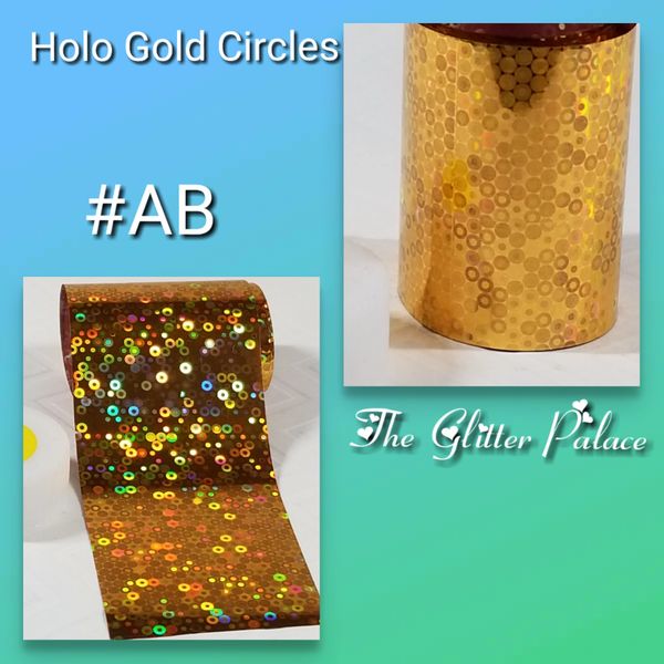 Foil - Holo Gold with Circles (AB)