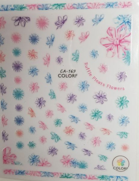 Watercolor Flower Stickers (CA-169)