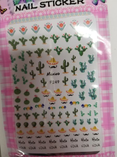 Cactus & Sombrero Stickers ( F249)