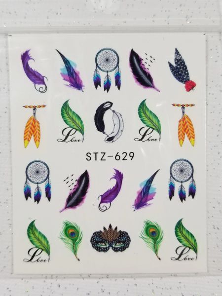 Feather Waterslide Decals (STZ-629)