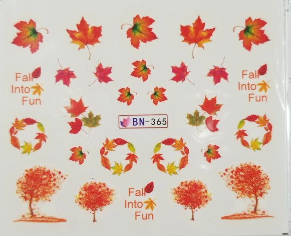 Fall Leaves & Trees Waterslide Decal (BN-365)