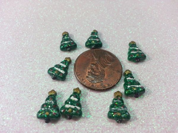3D Holiday Charm - Tree #4 Holiday nail charm (pack of three)