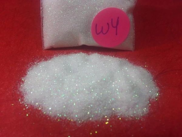 W4 White (.008) Solvent Resistant Glitter