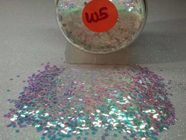 W5 Iridescent Flouro SR (.062) Solvent Resistant Glitter