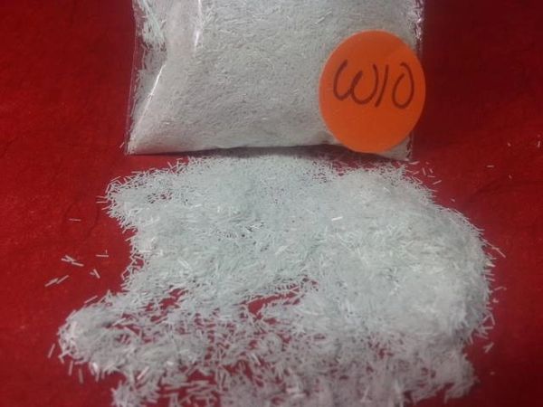 W10 Snow White (Fibers) Solvent Resistant Glitter