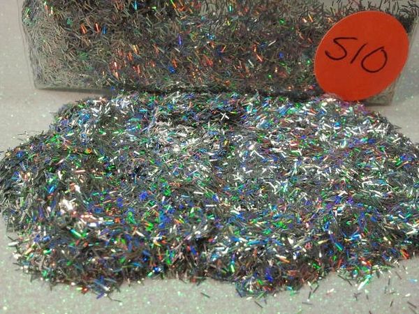 S10 Holographic Silver (Fibers) Solvent resistant