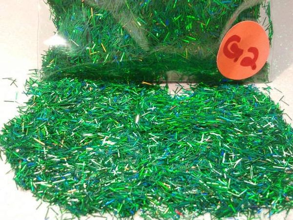 G2 Holographic Green Fibers Solvent Resistant Glitter