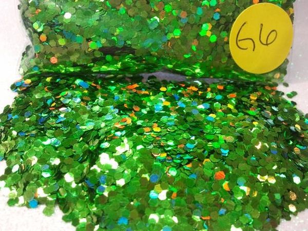 G6 Holographic Parrot Green (.062) Solvent Resistant Glitter