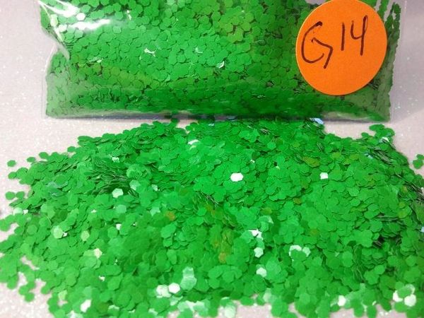 G14 Pastel Green (.062) Solvent Resistant Glitter