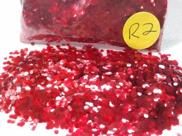 R2 Glass Red (.062) Solvent Resistant Glitter