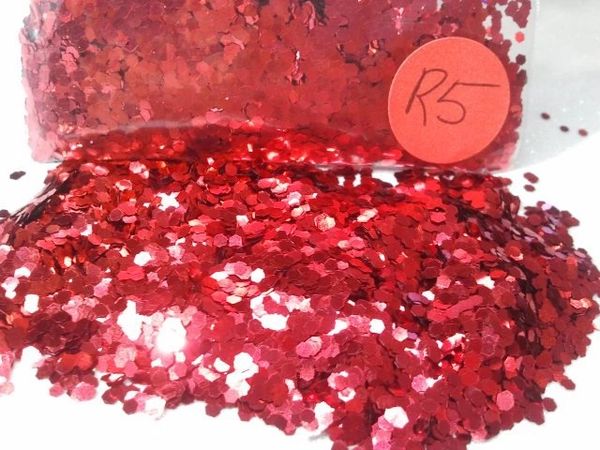 R5 Red (.062) Solvent Resistant Glitter