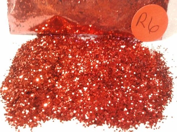 R6 Apple Red (.025) Solvent Resistant Glitter