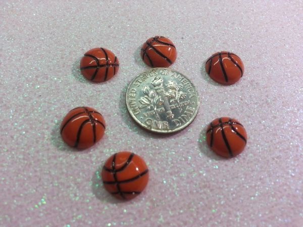3D Basketball #1 Sports Charm for Decoration (pack of 3)