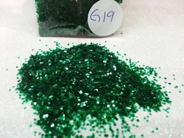 G19 Green Glass (.040) Solvent Resistant Glitter