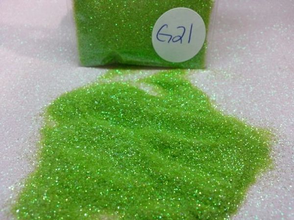 G21 Parrot Green (.008) Solvent Resistant Glitter
